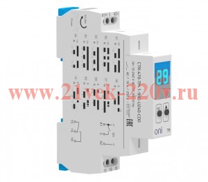 Реле времени многофункц. TM дисп. 1 конт. 12-240В AC/DC ONI CTR-470-TM-1-99D-U240-CD0