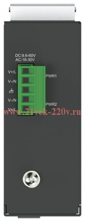 Коммутатор промышленный неуправляемый ISU-430 Ethernet 5 портов 10/100BaseT разъем RJ45 24В AC/12/24