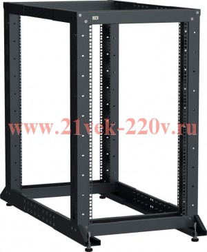 ITK LINEA F Стойка 2-рамная 47U 600х600-1000мм черная