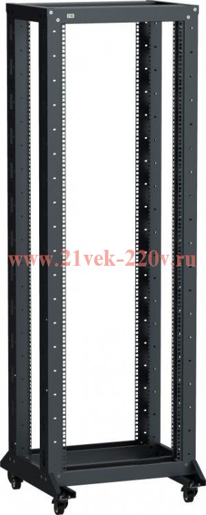 ITK LINEA F Стойка 2-рамная на рол. 47U 600х600мм черная