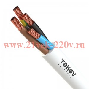 Провод TOKOV ELECTRIC ПВС 4х0.75(3х0.75+1х0.75) 380В Б (уп.100м) 1945526