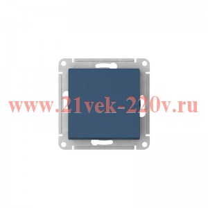 Переключатель 1-кл. AtlasDesign (сх. 6) 10AX быстрозажим. клем. механизм аквамарин SE ATN001161S