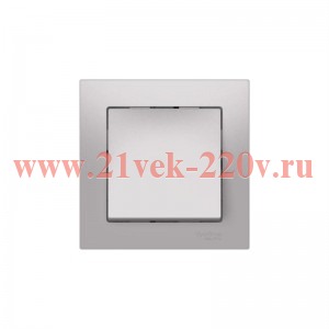 Выключатель 1-кл. AtlasDesign (сх. 1) 10AX быстрозажим. клем. в сборе алюм. SE ATN000312S
