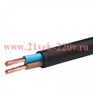Провод ПВСнг(А)-LS 2х0.75 380В Ч (бухта) (м) АЛЬФАКАБЕЛЬ 12880