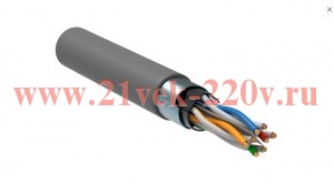 Кабель витая пара ITK F/UTP, кат.6 4х2х23AWG solid, серый [бухта 305м]