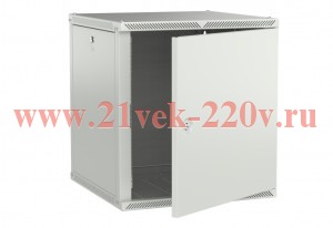 Шкаф LINEA W 12U 600х600мм дверь метал. сер. 2.0 ITK LWR3-12U66-MF-2