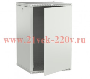 Шкаф LINEA W 18U 600х600мм дверь метал. сер. 2.0 ITK LWR3-18U66-MF-2
