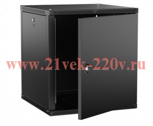 Шкаф LINEA W 12U 600х600мм дверь метал. черн. 2.0 ITK LWR5-12U66-MF-2