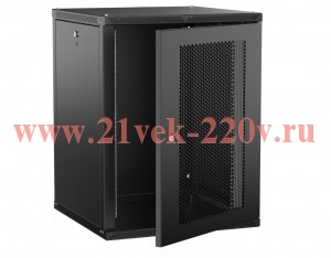 Шкаф LINEA W 15U 600х600мм перфорир. дверь RAL9005 ITK LWR5-15U66-PF-2