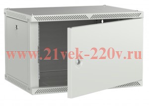 Шкаф LINEA W 6U 600х450мм дверь метал. сер. 2.0 ITK LWR3-06U64-MF-2