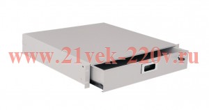 Ящик выдвижной 19дюйм 2U 460мм сер. РФ ITK ZP-SSB35-2U-45-R