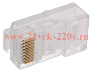 Разъём RJ-45 UTP для кабеля кат. 5Е GENERICA