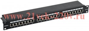Патч-панель 1U кат. 5Е FTP 24 порта (Krone) GENERICA