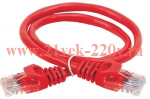 Патч-корд UTP кат.5e 2м красн. GENERICA ITK PC04-C5EU-2M-G