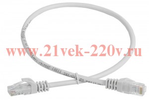 Шнур коммутационный кат. 5Е UTP 2м серый GENERICA