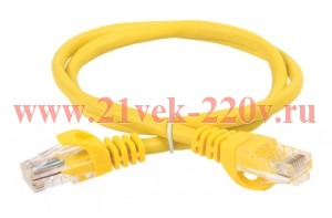 Патч-корд UTP кат.5e 5м желт. GENERICA ITK PC05-C5EU-5M-G