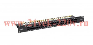 ITK 1U телефонная патч-панель кат. 3 50 порт. RJ45 (Dual)