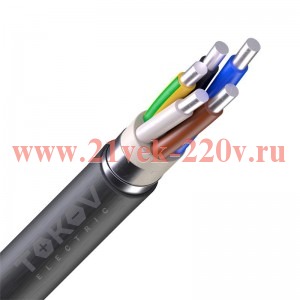 Кабель TOKOV ELECTRIC АВБШв 5х4 ОК (N) 0.66кВ (м) 00-00036319