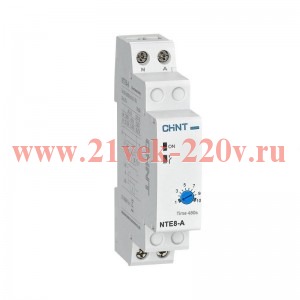 Реле времени NTE8-480А (задержка времени выключения) 48-480с 1НО AC380В (R) CHINT 258370