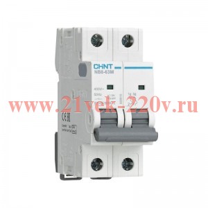 Выключатель автоматический NB8-63M 2п 20А 12In (D) (R) CHINT 320817