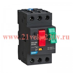 Выключатель автоматический защиты двигателя NS2-25G 6-10А (R) CHINT 599655