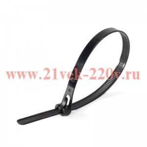 Fortisflex Стяжки нейлоновые КСР 7,5*250 (ч) (100шт.)