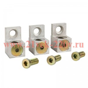 Комплект зажимов для присоединения 1 кабеля OptiMat D100; D160; D250 63-250А-УХЛ3-3шт КЭАЗ 318009