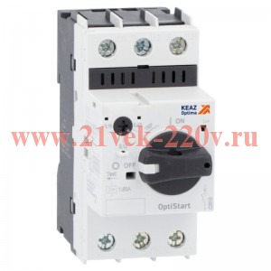 Выключатель автоматический 0.16А T2 OptiStart MP 32RH КЭАЗ 340132