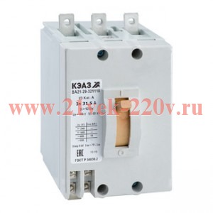Выключатель автоматический 1А 6Iн ВА21-29В-342210 690AC У3 КЭАЗ 342637