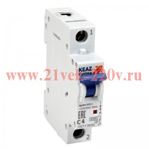 Выключатель автоматический модульный 1п C 32А OptiDin BM63-1C32-10-ОМ4-РЕГ КЭАЗ 411876