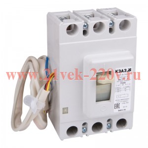 Выключатель автоматический 3п 80А 800lm 20кА ВА04-36-341210 690AC НР110AC/DC УХЛ3 КЭАЗ 411641