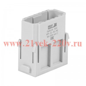 Вилка OptiLink HDC-HM-12-10-MС-(0.14-2.5) 250В КЭАЗ 352184