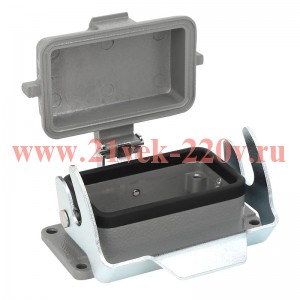 Корпус приборный проходной с крышкой OptiLink HDC-H10B-BK-1L-MCV КЭАЗ 353685