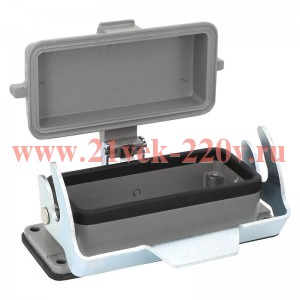 Корпус приборный проходной с крышкой OptiLink HDC-H16B-BK-1L-MCV КЭАЗ 353716
