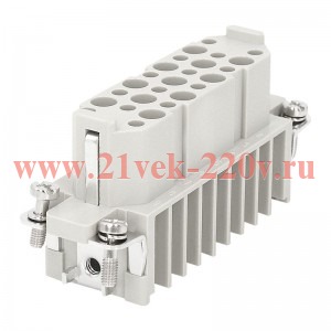 Розетка OptiLink HDC-HD-25-10-FC-(0.14-2.5) 250В КЭАЗ 366483