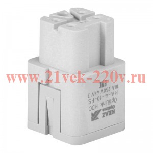 Розетка OptiLink HDC-HA-4-10-FS-(0.14-2.5) 250В КЭАЗ 366469