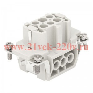 Розетка OptiLink HDC-HE-6-16-F-(0.75-2.5) 500В КЭАЗ 352247