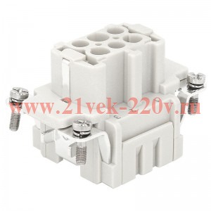 Розетка OptiLink HDC-HE-6-16-FS-(0.14-2.5) 500В КЭАЗ 352249