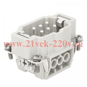 Вилка OptiLink HDC-HE-6-16-M-(0.75-2.5) 500В КЭАЗ 352246