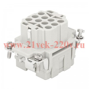Розетка OptiLink HDC-HEE-10-16-FC-(0.14-4.0) 500В КЭАЗ 352235