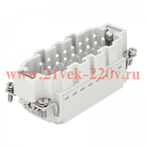 Вилка OptiLink HDC-HE-16-16-MQ-(0.14-2.5) 500В КЭАЗ 352262