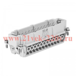 Вилка OptiLink HDC-HE-24-16-M-(0.75-2.5) 500В КЭАЗ 352264