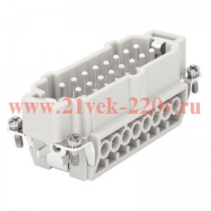 Вилка OptiLink HDC-HE-16-16-M-(0.75-2.5) 500В КЭАЗ 352258