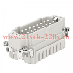 Вилка OptiLink HDC-HE-16-16-MS-(0.14-2.5) 500В КЭАЗ 352260