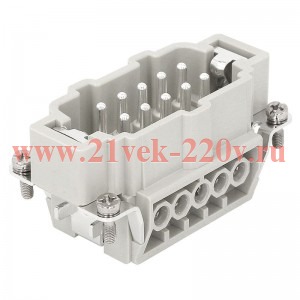 Вилка OptiLink HDC-HE-10-16-M-(0.75-2.5) 500В КЭАЗ 352252