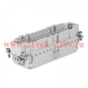 Вилка OptiLink HDC-HE-24-16-MQ-(0.14-2.5) 500В КЭАЗ 352268