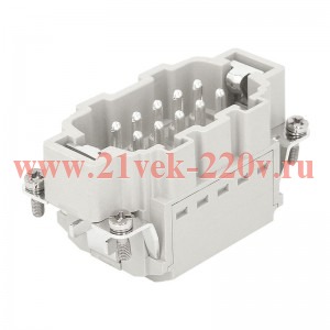 Вилка OptiLink HDC-HE-10-16-MQ-(0.14-2.5) 500В КЭАЗ 352256