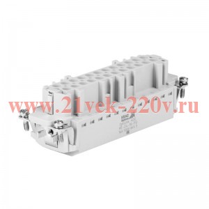 Розетка OptiLink HDC-HE-24-16-FQ-(0.14-2.5) 500В КЭАЗ 352269