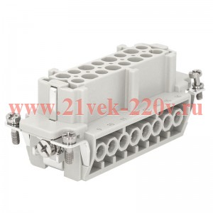 Розетка OptiLink HDC-HE-16-16-F-(0.75-2.5) 500В КЭАЗ 352259