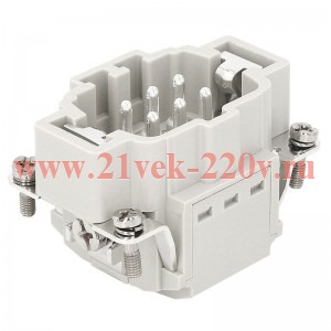 Вилка OptiLink HDC-HE-6-16-MQ-(0.14-2.5) 500В КЭАЗ 352250